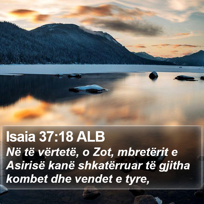 Isaia 37:18 ALB Bible Study