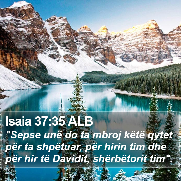 Isaia 37:35 ALB Bible Study