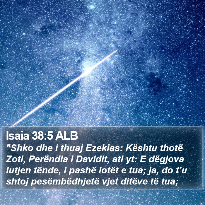 Isaia 38:5 ALB Bible Study