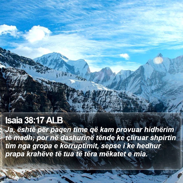 Isaia 38:17 ALB Bible Study