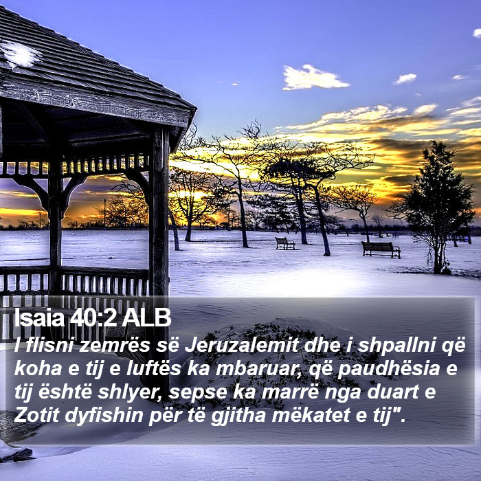 Isaia 40:2 ALB Bible Study
