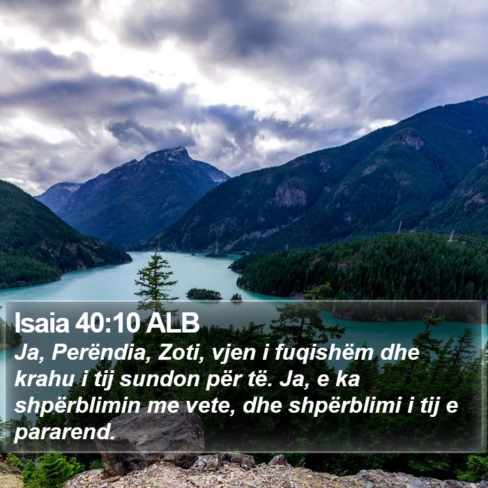 Isaia 40:10 ALB Bible Study