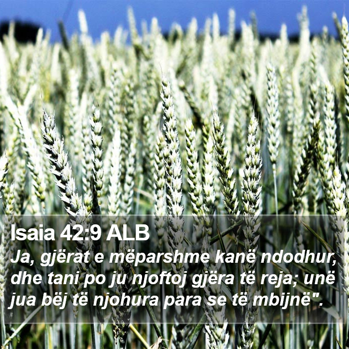 Isaia 42:9 ALB Bible Study