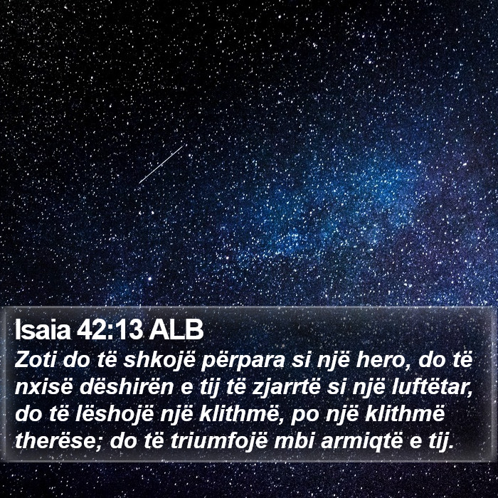 Isaia 42:13 ALB Bible Study