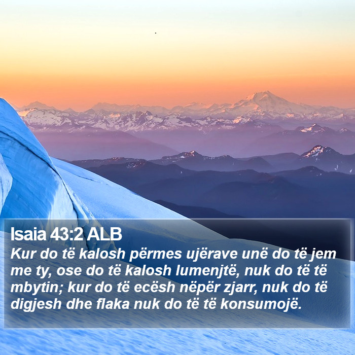 Isaia 43:2 ALB Bible Study