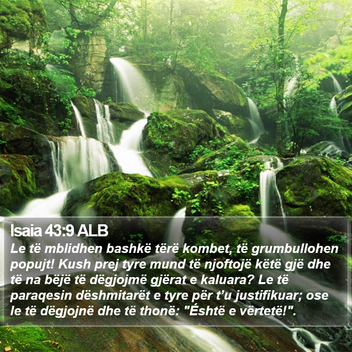 Isaia 43:9 ALB Bible Study