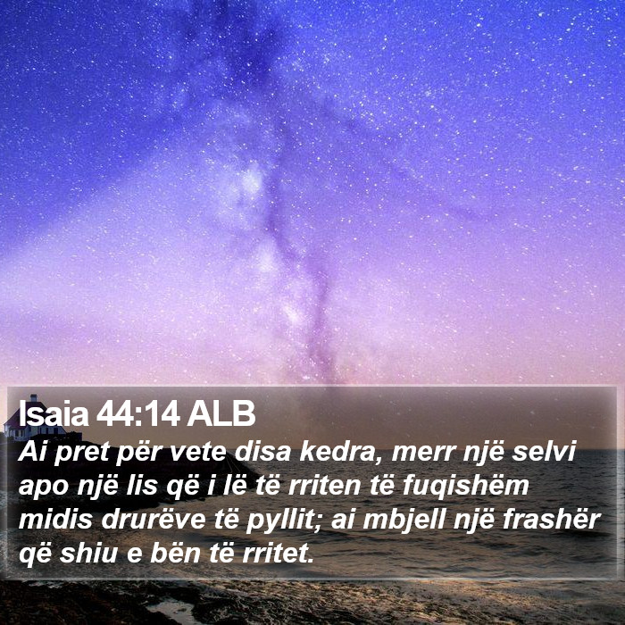 Isaia 44:14 ALB Bible Study