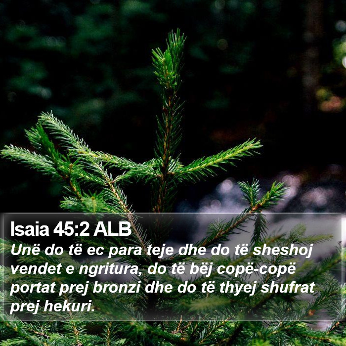 Isaia 45:2 ALB Bible Study