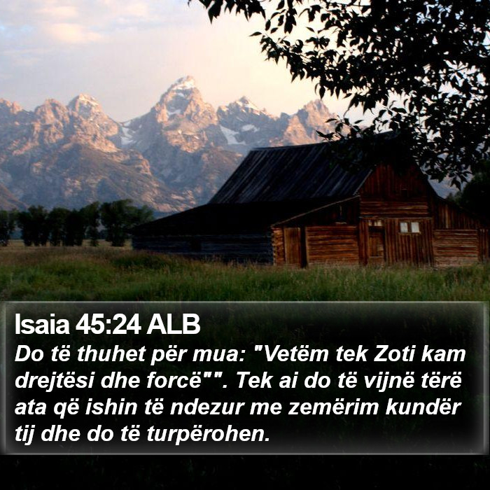 Isaia 45:24 ALB Bible Study