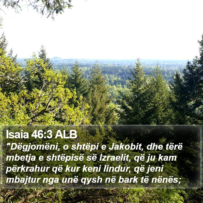 Isaia 46:3 ALB Bible Study