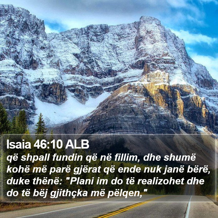 Isaia 46:10 ALB Bible Study