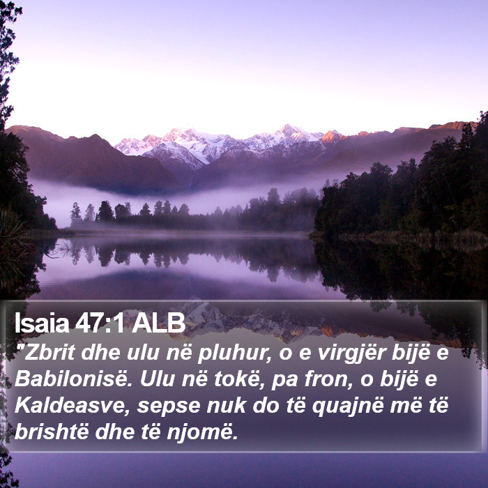 Isaia 47:1 ALB Bible Study