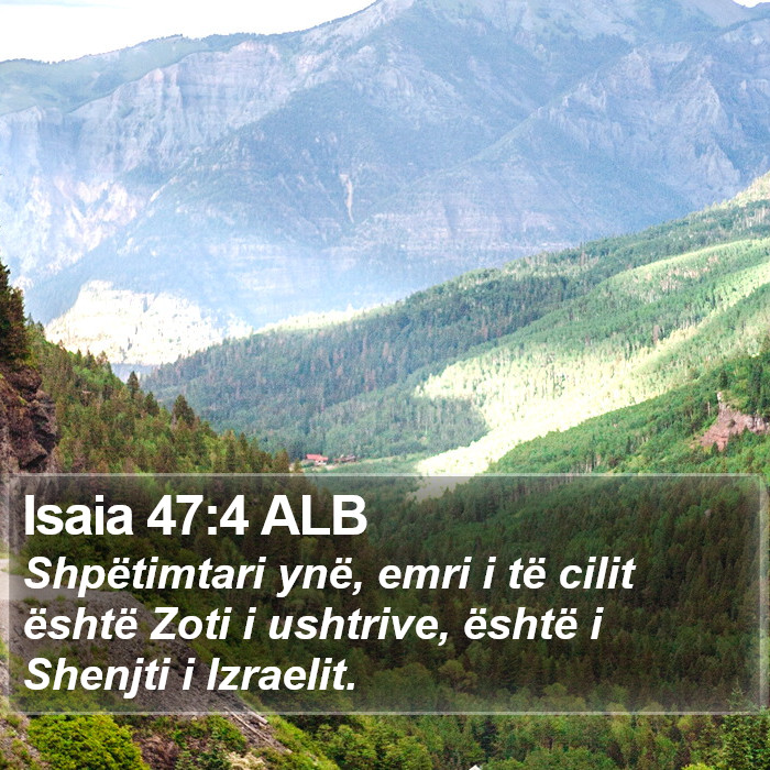 Isaia 47:4 ALB Bible Study