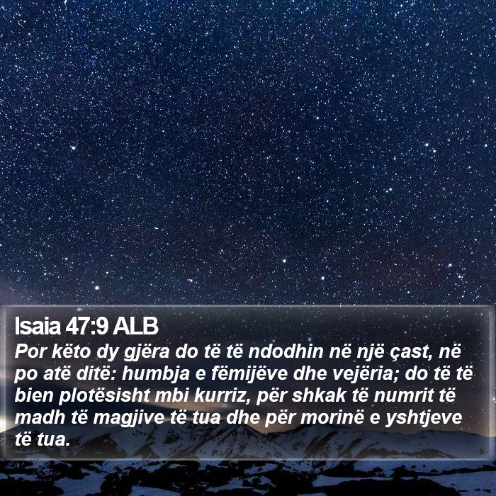 Isaia 47:9 ALB Bible Study