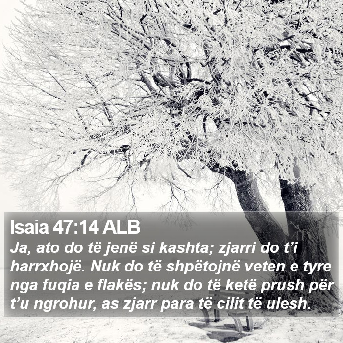 Isaia 47:14 ALB Bible Study