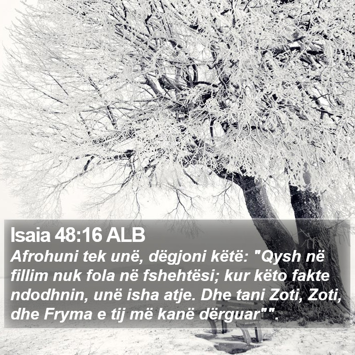 Isaia 48:16 ALB Bible Study