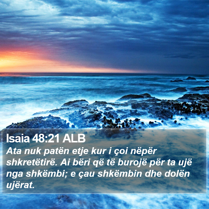 Isaia 48:21 ALB Bible Study