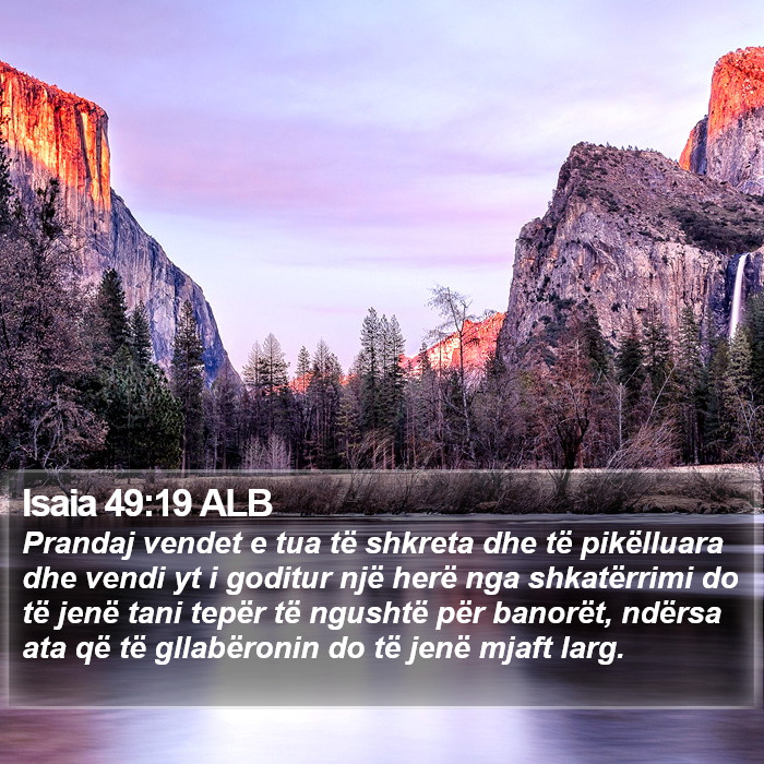 Isaia 49:19 ALB Bible Study