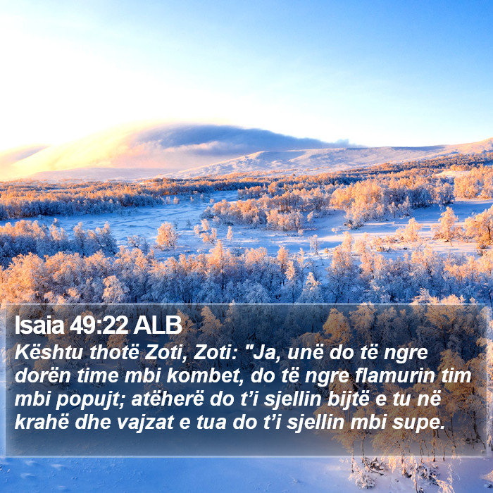 Isaia 49:22 ALB Bible Study