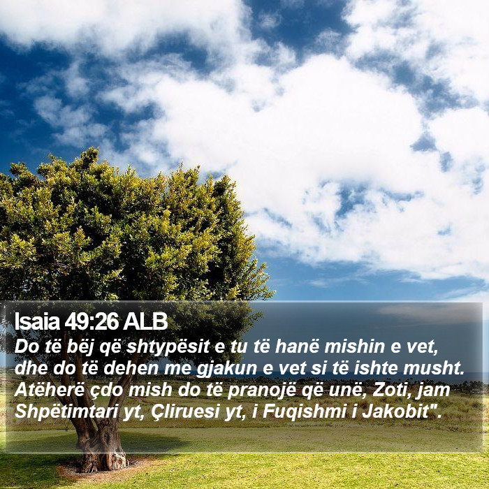 Isaia 49:26 ALB Bible Study