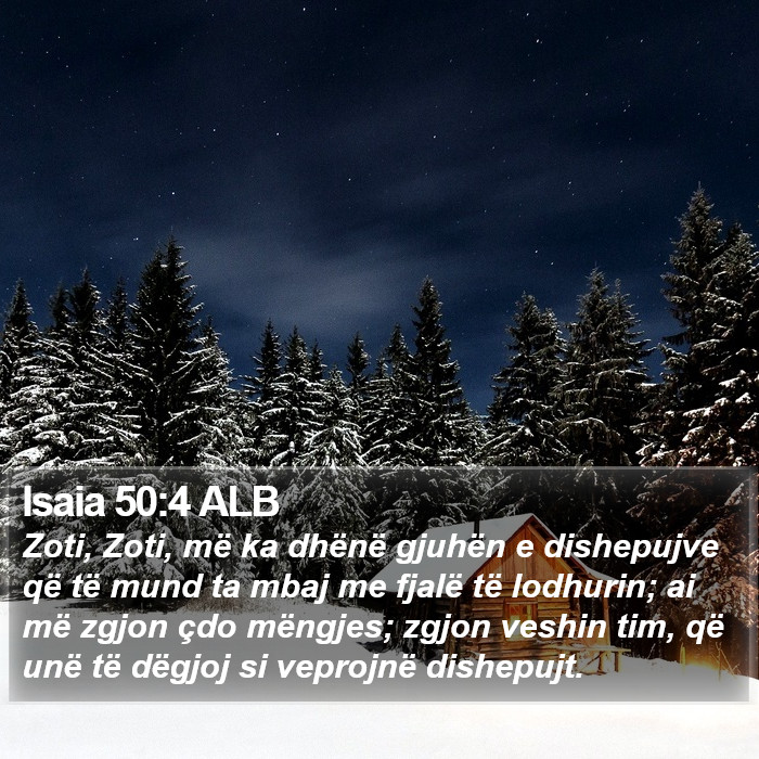 Isaia 50:4 ALB Bible Study