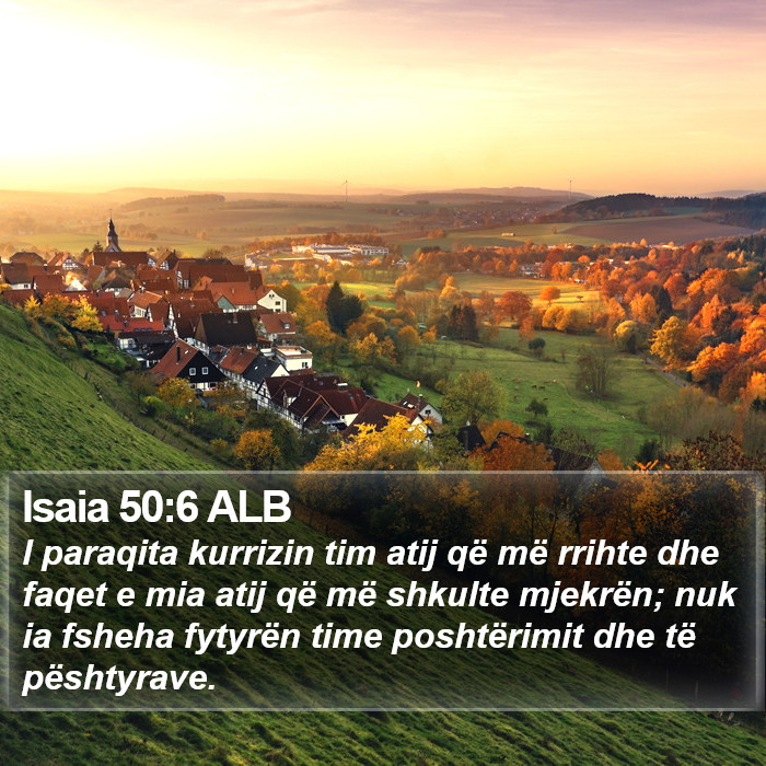 Isaia 50:6 ALB Bible Study