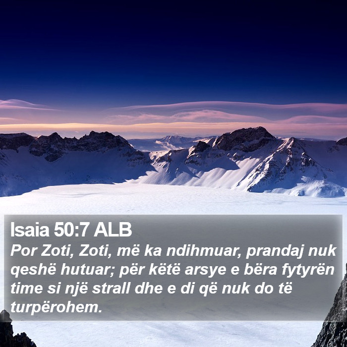 Isaia 50:7 ALB Bible Study