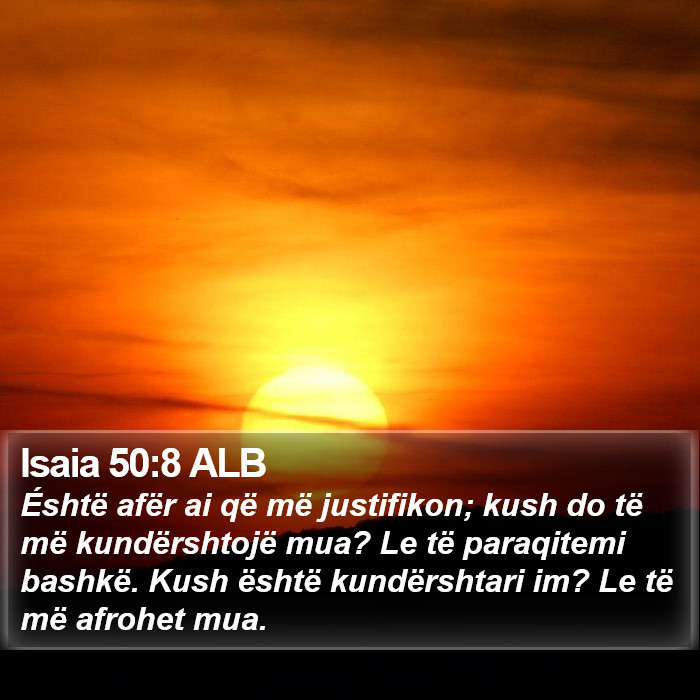 Isaia 50:8 ALB Bible Study