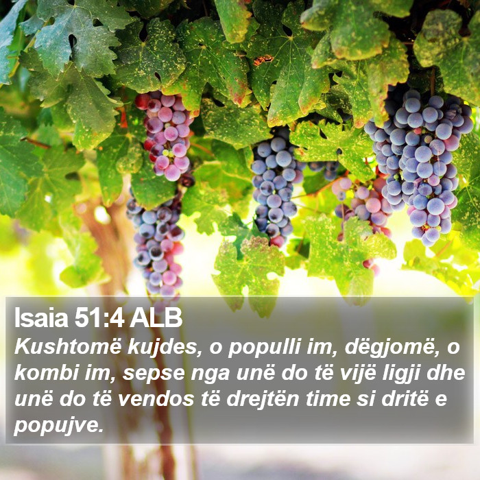 Isaia 51:4 ALB Bible Study