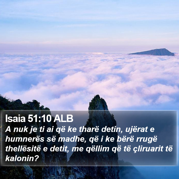 Isaia 51:10 ALB Bible Study