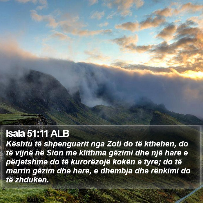 Isaia 51:11 ALB Bible Study