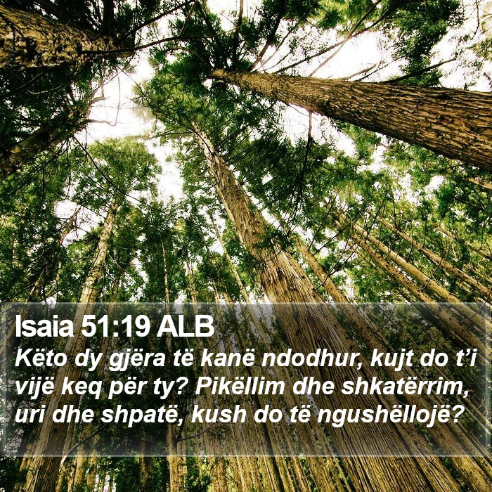 Isaia 51:19 ALB Bible Study