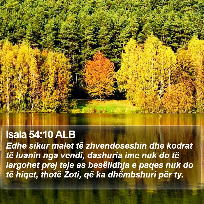 Isaia 54:10 ALB Bible Study