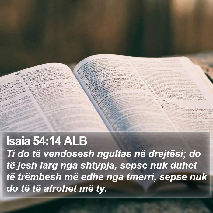 Isaia 54:14 ALB Bible Study