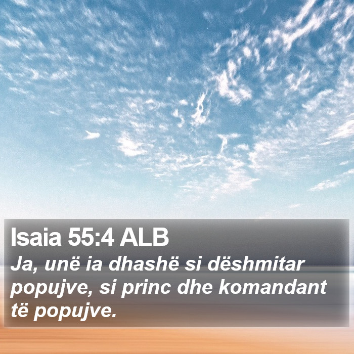Isaia 55:4 ALB Bible Study