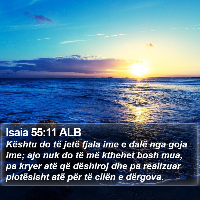 Isaia 55:11 ALB Bible Study