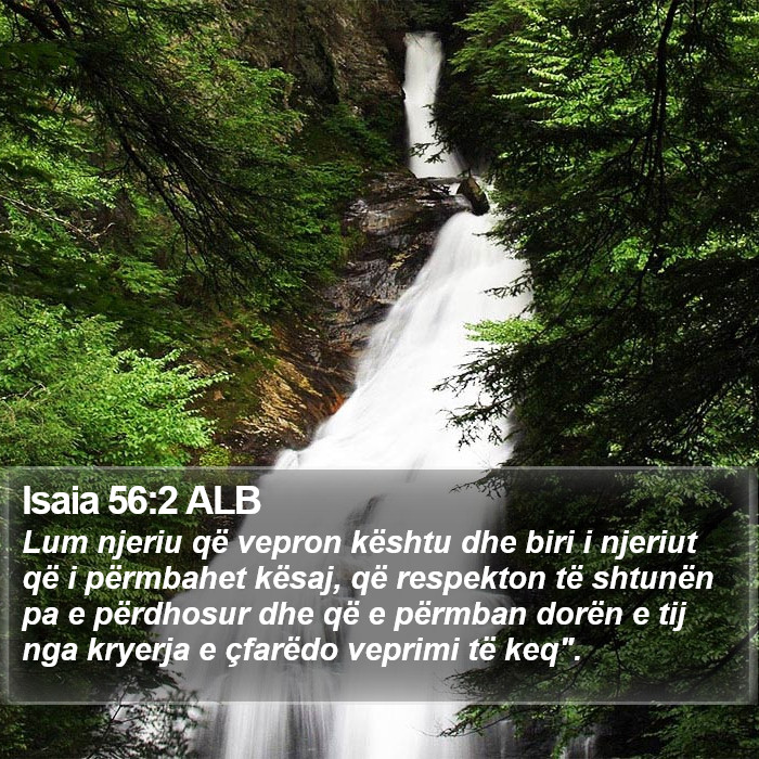 Isaia 56:2 ALB Bible Study