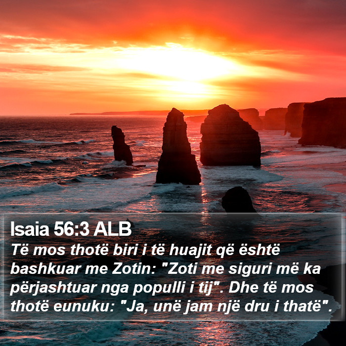 Isaia 56:3 ALB Bible Study