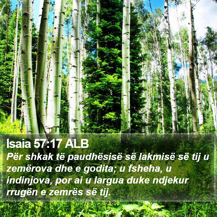 Isaia 57:17 ALB Bible Study