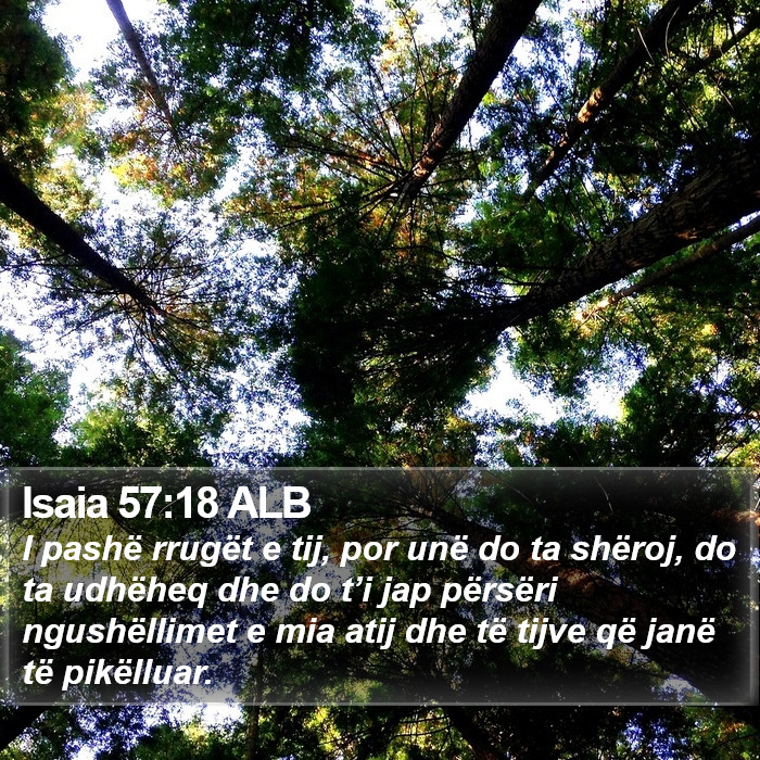 Isaia 57:18 ALB Bible Study