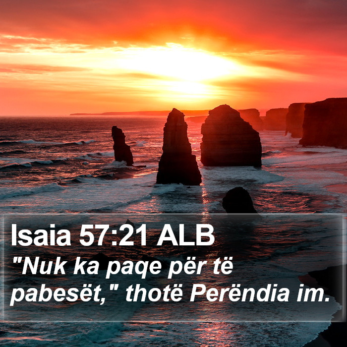 Isaia 57:21 ALB Bible Study