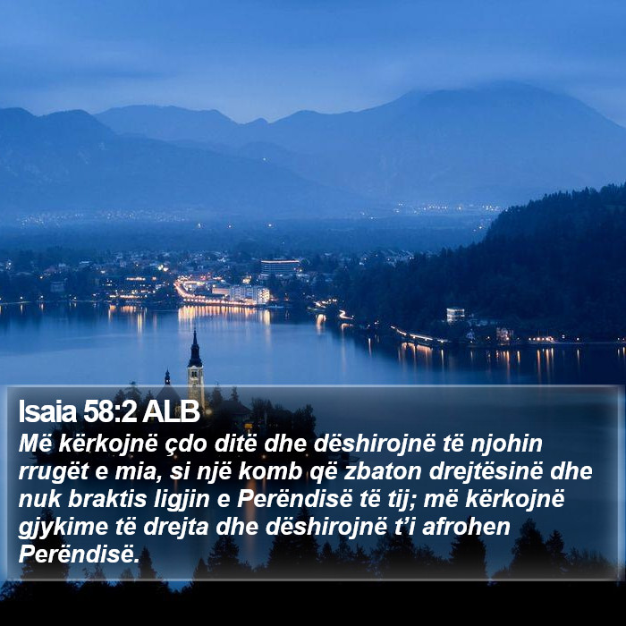 Isaia 58:2 ALB Bible Study