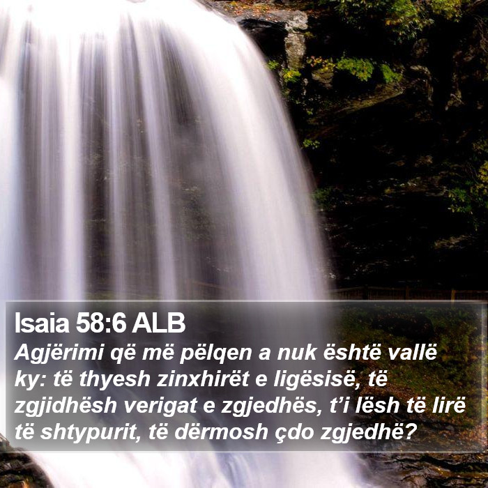 Isaia 58:6 ALB Bible Study