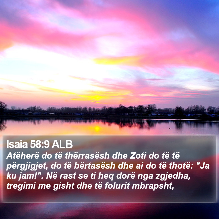 Isaia 58:9 ALB Bible Study