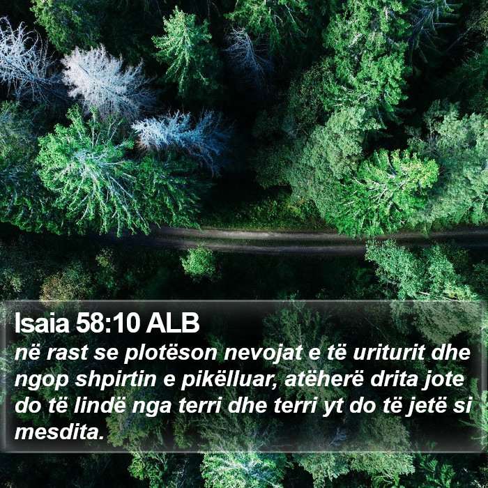 Isaia 58:10 ALB Bible Study