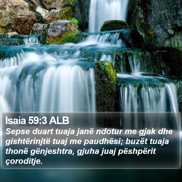 Isaia 59:3 ALB Bible Study