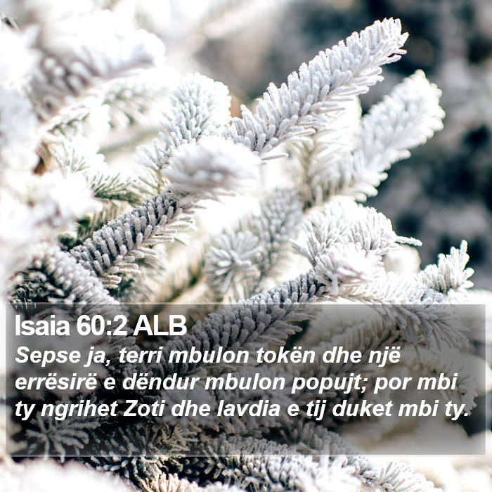 Isaia 60:2 ALB Bible Study