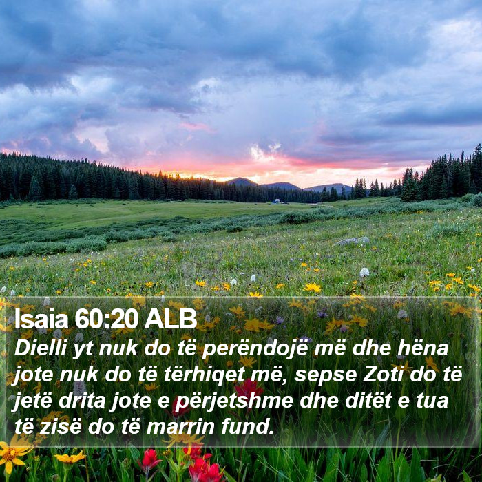 Isaia 60:20 ALB Bible Study