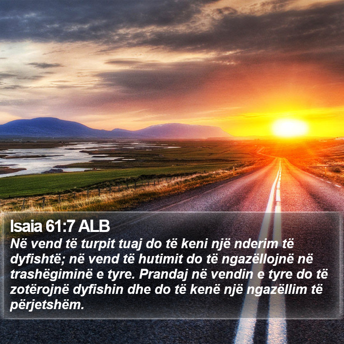 Isaia 61:7 ALB Bible Study