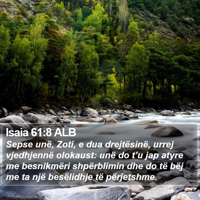 Isaia 61:8 ALB Bible Study